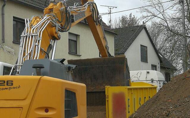 Soil mixed with debris